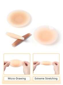 2pcs 8.5cm Reusable Washable Non-Adhesive Silicone Nipple Covers