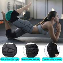 1Pair Of Thickened EVA Sponge Knee Pad Elastic And Breathable Knee Support Suitable For Dancing Volleyball Running Basketball Same Style For Men And Women