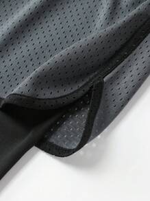 Outdoor Sports Suit, Dark Grey Breathable Tank Top And Shorts Set, Fashionable And Comfortable For Summer Sports, Running, Hiking