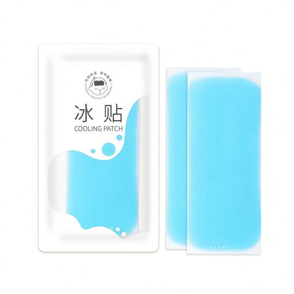 2/3/6/10pcs Cold Gel Pads For Forehead, Physical Cooling Relief, Headache Soother, Heatstroke Prevention, Suitable For Outdoor Activities, Sports, Summer Travel, Outdoor Work (Same Cartoon Packaging)