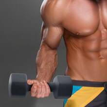 15lb Neoprene Dumbbell, Gray, Single - 15 Lb - View 4