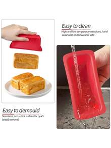 1 pieza Molde de silicona para donas, molde para hornear apto para hornear pasteles, tartas de queso, donas. Apto para horno, microondas, refrigerador y lavavajillas. Suave, fácil de desmoldar, reutilizable, disponible en varios colores - Multicolor (Donuts triples) - Ver 11