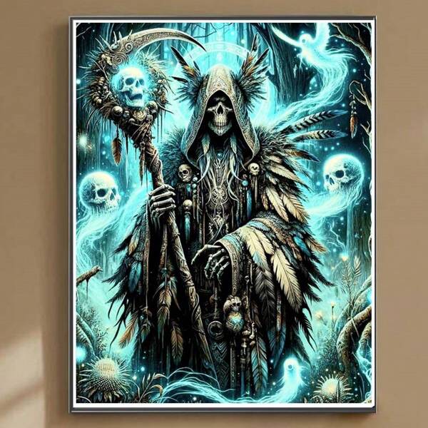 Kit de Pintura de Diamantes 5D con patrón de dibujos animados, adecuado para adultos o principiantes, bordado de diamantes completos DIY, pegatinas de rhinestone, arte de punto de cruz de pintura de diamantes de lunares DIY para decoración de paredes del hogar