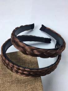 1 pièce Bandeau intégré en forme d'arête de poisson antidérapant pour femmes, tresses frites, bandeau pour le visage, coupe de cheveux, bundle de cheveux, serre-tête, bandeaux pour cheveux