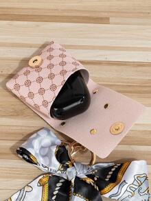 Fashion Casual Silk Scarf Mini Handbag Charm Bridesmaid Gifts Bow Bows - Multicolor - View 3