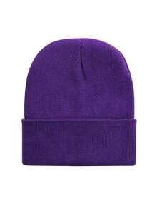 1 pieza Gorro de punto sin ala, gorro de invierno unisex cálido para actividades al aire libre - Multicolor - Ver 24