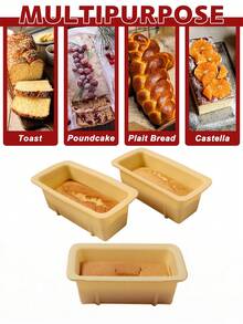 1 pieza Molde de silicona para donas, molde para hornear apto para hornear pasteles, tartas de queso, donas. Apto para horno, microondas, refrigerador y lavavajillas. Suave, fácil de desmoldar, reutilizable, disponible en varios colores - Multicolor (Donuts triples) - Ver 8