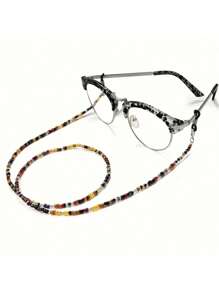 1 Pc Chichain Multi-Color Eyeglass Chain - Prevent Loss, Fashionable Ladies Eyeball Chains, Stylish Eyeglasses Accessories, Durable Eyeglass Strap, Eyeglass Cord