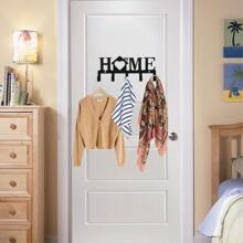 Key Holder Hooks Organizer Hanger Rack Wall Mounted With Screws And Anchors Love/Home Wall Metal Decor For Entryway Front Door Kitchen Hallway Garage Mudroom Office