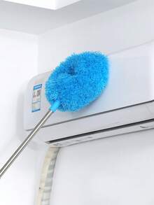 1 件装吊扇清洁掸可重复使用超细纤维吊扇叶片清洁器可拆卸掸子带延长杆用于清洁墙壁书架家具门窗顶部家居室内室外及难以触及的空间