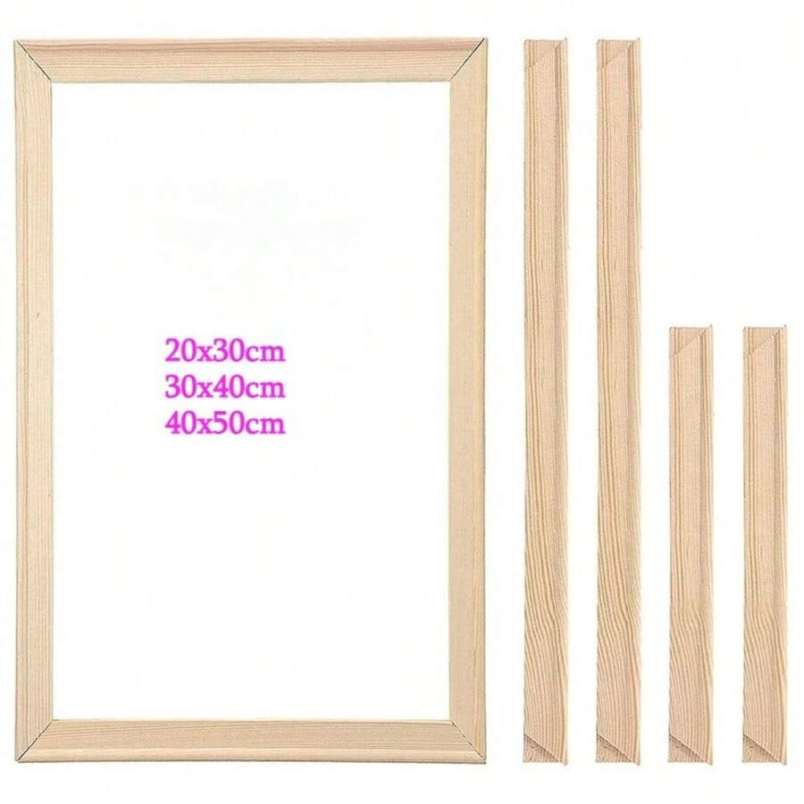 Marcos de madera clásicos para pintura sobre lienzo, cuadros de pared, decoración artística de lienzos de madera natural a precio de fábrica - Albaricoque - Ver 1