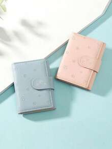 Minimalist Tri-Fold Wallet, Fashionable Multi Slots Folding Coin Purse For Students - Multicolor - View 4