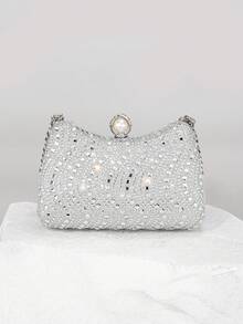 时尚欧美风格钻石和水钻手提包，高端晚装手拿包，夏季沙滩包，度假/度假