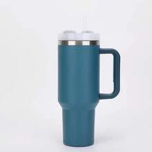 1 件 40 盎司不锈钢保温水瓶，带盖和吸管，可保温或保冷，适合户外露营、公路旅行，是女士返校的绝佳礼物 - 彩色 - 查看 11