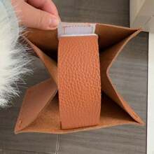 1pc Customizable Embroidered Text/Phrase/Name Tissue Box Cover, Fashionable Minimalist Design, Durable & Practical Tissue Paper Holder