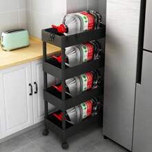 Estante Móvil con Ruedas y Diseño Rectangular – Disponible en 2, 3 y 4 Pisos, Solo Modelos de 3 y 4 Niveles con Ruedas Móviles Ideal para Espacios Reducidos - Estante Organizador Multifuncional Rectangular con Ruedas – Configuraciones de 2, 3 y 4 Pisos para Almacenamiento Inteligente