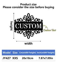 1pc Personalized Metal House Number, Custom Home Address Number Sign, House Number Plate, Wall Art, Housewarming, Birthday, Thanksgiving/Mother's Day/Father's Day, Personalized Gift For Family/Friends - Multicolor - View 20