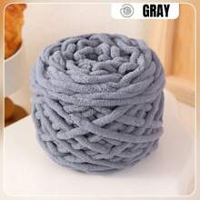 1Roll Multicolor Ice Strip Yarn 100g, 8mm Thick - Soft And Chunky Chenille Yarn, Fluffy Thread Knitting Chenille Yarn, Ideal For DIY Knitting & Crochet Projects Like Scarves, Slippers