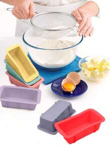 1 pieza Molde de silicona para donas, molde para hornear apto para hornear pasteles, tartas de queso, donas. Apto para horno, microondas, refrigerador y lavavajillas. Suave, fácil de desmoldar, reutilizable, disponible en varios colores - Multicolor (Donuts triples) - Ver 6