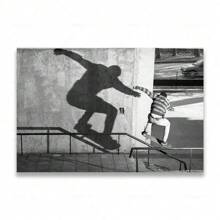 1pc/3PCS Wall Arts Posters Frameless Skateboarding Extreme Sports Posters Prints Black White Photo Canvas Painting Wall Art Pictures Room Decor Skateboard Lover Gift Vintage