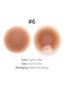 2pcs 8.5cm Reusable Washable Non-Adhesive Silicone Nipple Covers