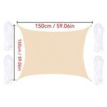 1pc Sunshade Canopy, Waterproof, UV-Resistant Rectangular Sunshade Cloth, Suitable For Outdoor Camping, Patio, Garden, Swimming Pool, Amusement Park, Made Of 210D Thin Waterproof Oxford Cloth - Multicolor - View 65