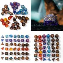 7pcs Polyhedral Dice Set For RPG, MTG, Tabletop Role Playing Games,Rpg Mtg Table Games - Multicolor - View 1