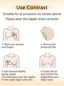 2pcs 8.5cm Reusable Washable Non-Adhesive Silicone Nipple Covers
