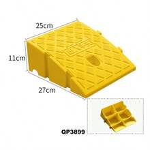 Rampas de Entrada para Ruedas de Coche, Rampas Portátiles para Neumáticos, Rampas de Bordillo Antideslizantes para Coche, Remolque, Camión, Bicicleta, Accesorios de Auto - 49x13x3cm Negro - Ver 4