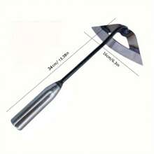 优质全钢硬化空心 - 手持除草耙，高效园艺维护，防锈，适用于菜园、花园 - 彩色 - 查看 12