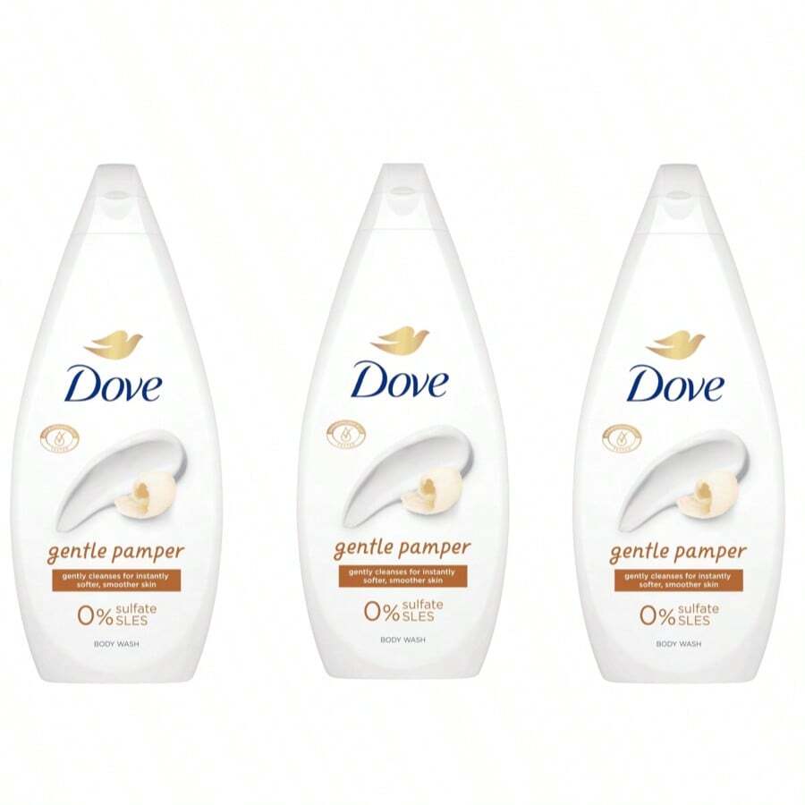 Dove Gentle Pamper Body Wash With Plant-Based Moisturizers, Deep Hydration, Soft, Smooth, And Pampered Skin, 720 ML 24 Fl Oz Pack Of 3 - 彩色 - 查看 1