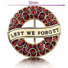 Red Enamel Rhinestone Crystal Diamante Poppy Flower Brooch Dress Accessories Pin For Clothes Bag Charm School Office Accessories Shirts Jacket Jewelry Christmas Halloween Clothes Pin Funny Cute Teacher Gifts