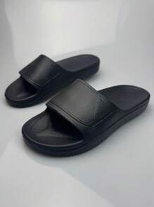 Men's Fashion Minimalist Slide Sandals, 2025 Summer New EVA One-Piece Soft Bottom Soft Face Comfy Lightweight Indoor Bathroom Non-Slip Odor-Resistant Quiet Casual Slippers For Men, Suitable For Vacation, Travel, Beach, Fishing