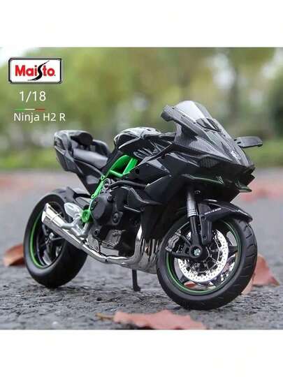 Motocicleta modelo Kawasaki Duka Street Car Sports Car de simulación 1:18 - Modelo de 2025 - Regalo de cumpleaños - Regalo de graduación - Regalo