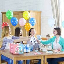 51pcs, Gender Reveal Ballot Box With 50 Ballot Cards BabyShower Decorations Party Invitations And Voting Game Gender Reveal Party Supplies (Pink, Blue) - Includes 1 Box And 50 Cards