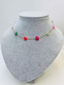 1pc Handmade Woven Floral Daisy Necklace, Suitable For Women, Multiple Colors Available For Spring & Summer - Daisy Flower Necklace - View 29