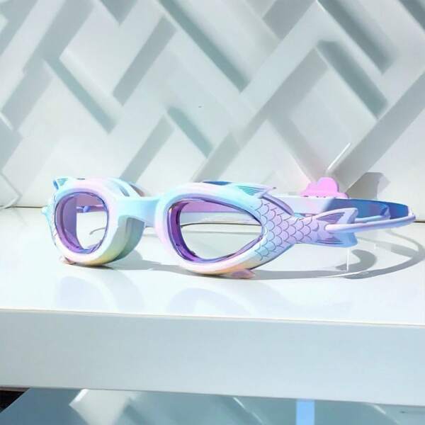 1pc Anti-Fog Swimming Goggles With Small Frame, Swimming Training Protective Eyewear, Waterproof And High Definition Professional Equipment