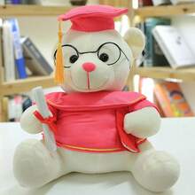 Keylingwd 1pc Graduation Bear Plush - Adorable Plush Doctoral And Master's Degree Animal With Cap And Diploma, Soft Foam Teddy Doll For Elementary/Middle/High School/University Graduates, Party Decor And Encouragement Gift - Multicolor - View 28
