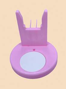 1pc Hot Glue Gun Holder, Plastic Hot Glue Gun Stand Container, Flower Craft Tool Storage Shelf, DIY Hot Melt Glue Gun Anti-Drip And Anti-Hot Hand, Prevent Glue Overflow