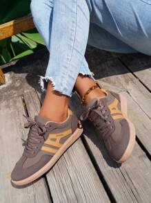 Teenagers' Stitching Design Casual Lightweight Comfortable Outdoor Sports Shoes
