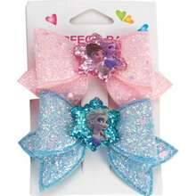 4 件装白雪公主蓬松发夹，卡通人物发饰，适合旅行、派对、返校礼物