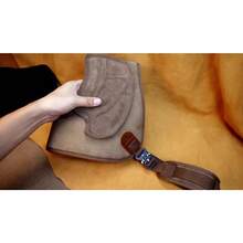 Durable Leather Shoulder Recoil Pad For Archery - Half Chest Protector Guard, Fast Shipping From The USA - Brown - View 11