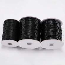 10Meters 0.5mm-2.0mm Black Leather Cord Waxed Thread Strings Necklace Bracelets Rope For Jewelry Making DIY Findings - Multicolor - View 11