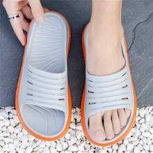 Men's Fashion Slippers - EVA Thick Sole Slippers, Soft Non-Slip Outsole, Odorless, Garden Shoes, Suitable For Indoor Home, Shower, Beach And Daily Use In Summer, Indoor Slippers | Summer Shoes | Durable Slippers, House Slippers - Grey - View 4