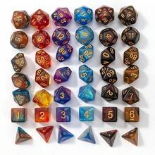 7pcs Polyhedral Dice Set For RPG, MTG, Tabletop Role Playing Games,Rpg Mtg Table Games - Multicolor - View 2