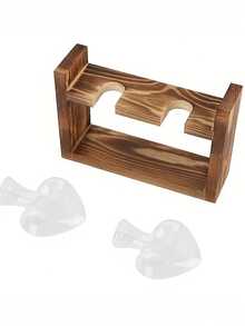 Plant Terrarium With Wooden Frame, Heart-Shaped Clear Glass Vase Hydroponic Plant Propagation Station Flowerpot Air Plant Vase For Home Office Decoration Home Decor Room Decor Flower Vase - Multicolor - View 7