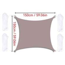 1pc Sunshade Canopy, Waterproof, UV-Resistant Rectangular Sunshade Cloth, Suitable For Outdoor Camping, Patio, Garden, Swimming Pool, Amusement Park, Made Of 210D Thin Waterproof Oxford Cloth - Multicolor - View 98