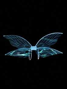 1pc Fairy Wings For Party Stage Performance, Butterfly Wings Decoration For Brazil Carnival, Festival Events Halloween - Black - View 10