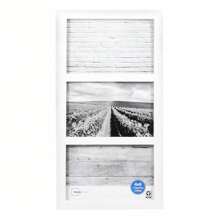 4x6 3-Opening Linear Gallery Collage Picture Frame, White,Back To School,School Supplies