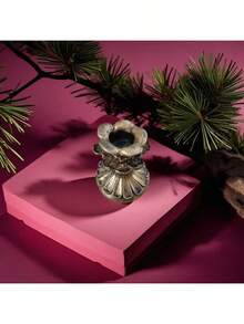 1 件法国古典香薰蜡烛复古树脂仿铜烛台底座 - 适用于客厅、卧室、桌面、餐桌、办公室、电视柜、架子，乔迁最佳礼物 - 仿銅色 - 查看 5